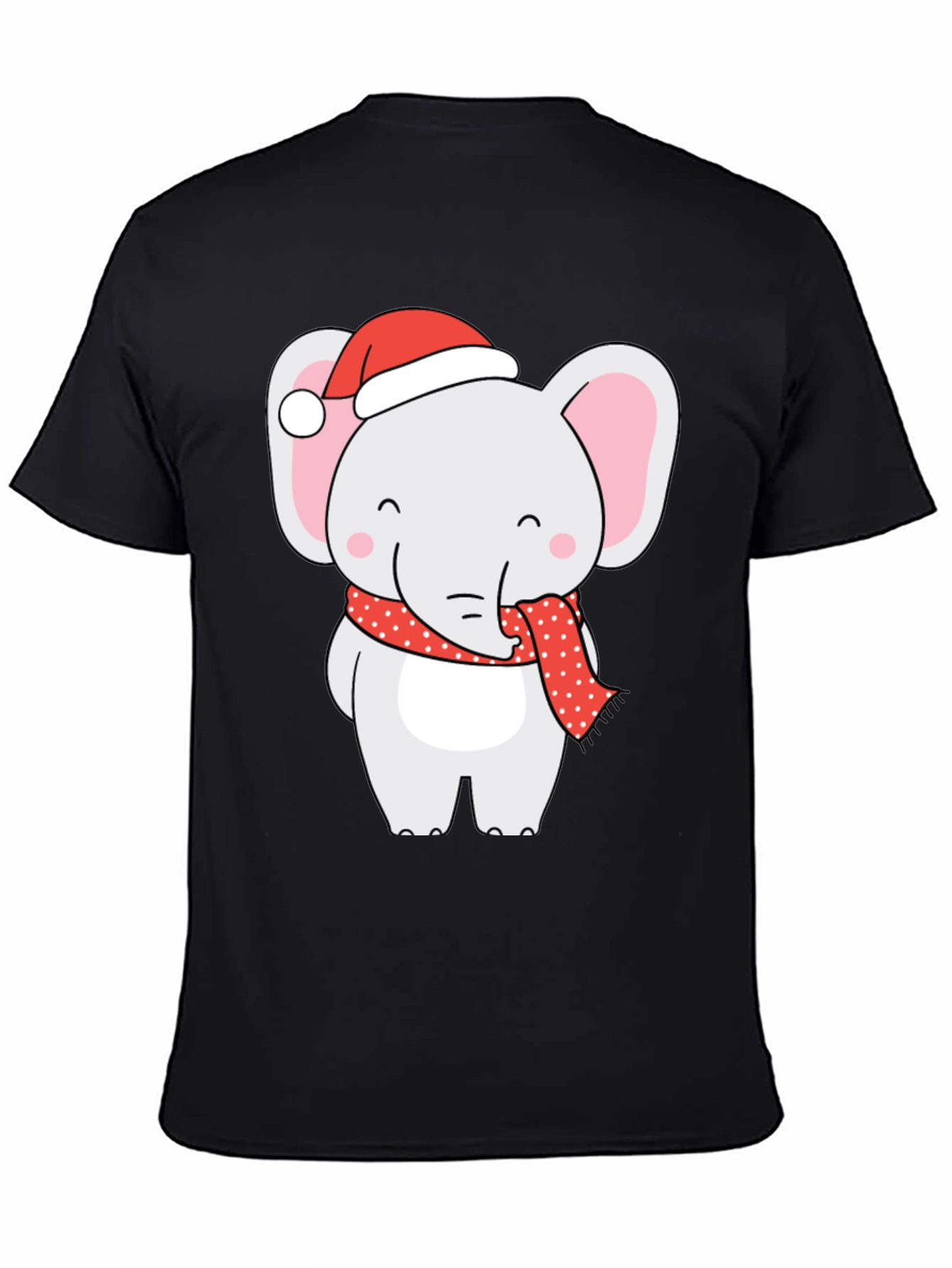 Holiday Elephant Graphic Tee - Festive Fun!