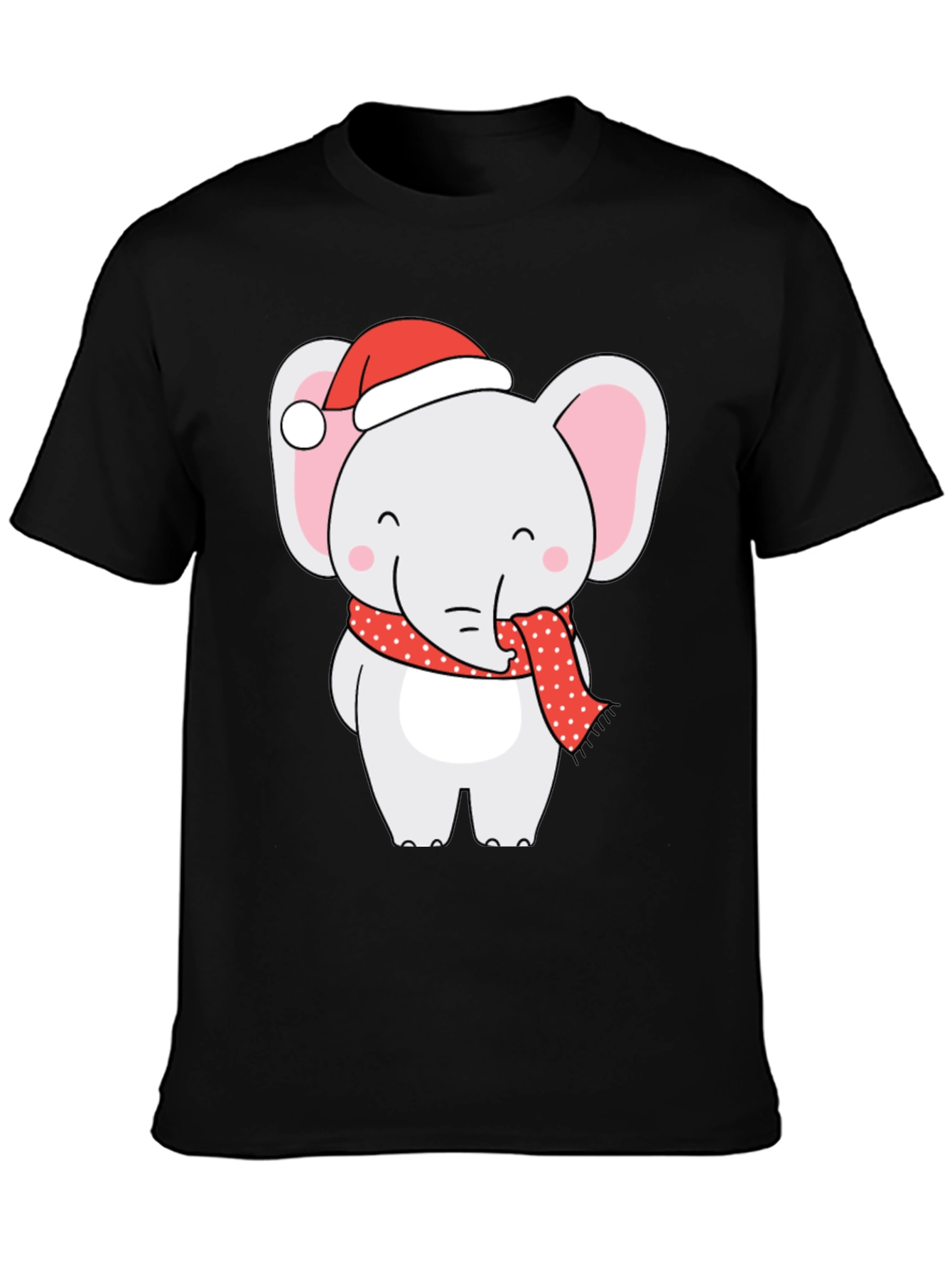 Holiday Elephant Graphic Tee - Festive Fun!