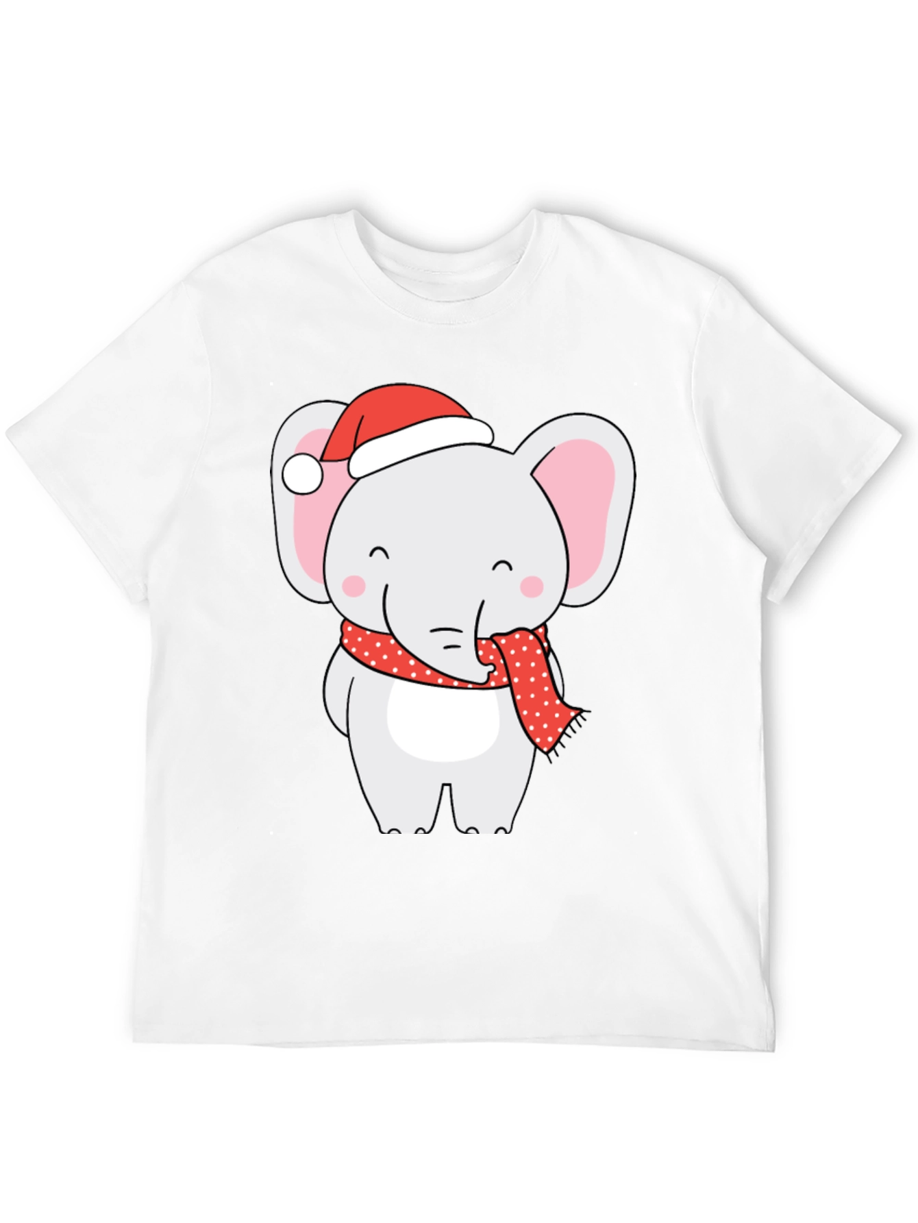Holiday Elephant Graphic Tee - Festive Fun!