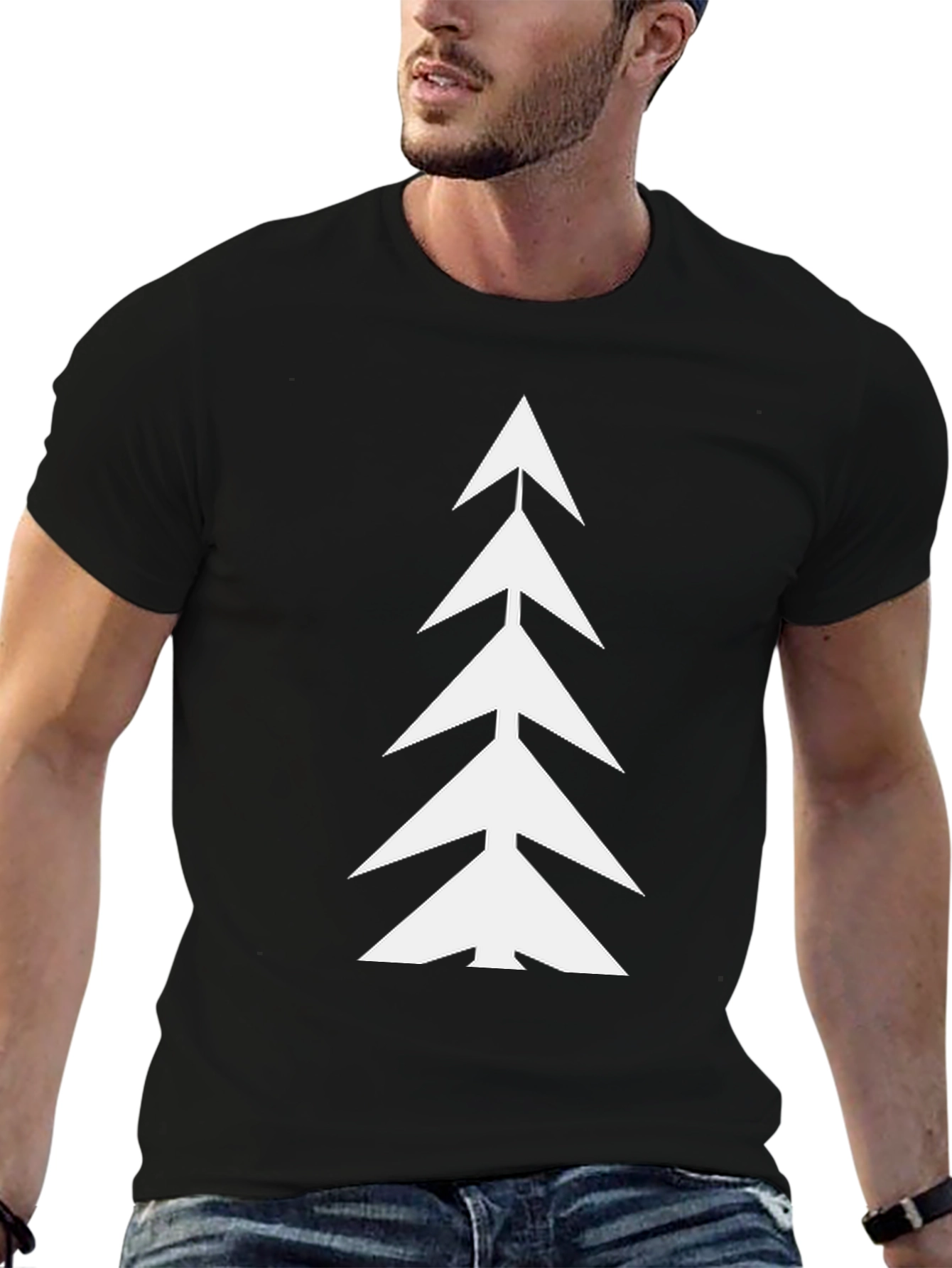 Abstract Christmas Tree Graphic Tee