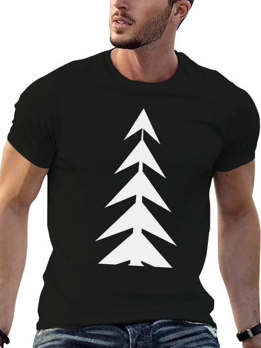 Abstract Christmas Tree Graphic Tee