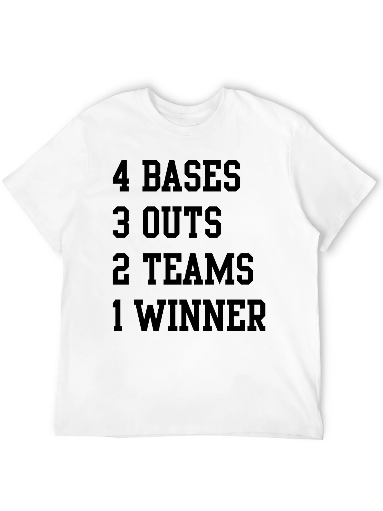 4 Bases 3 Outs Baseball T-Shirt