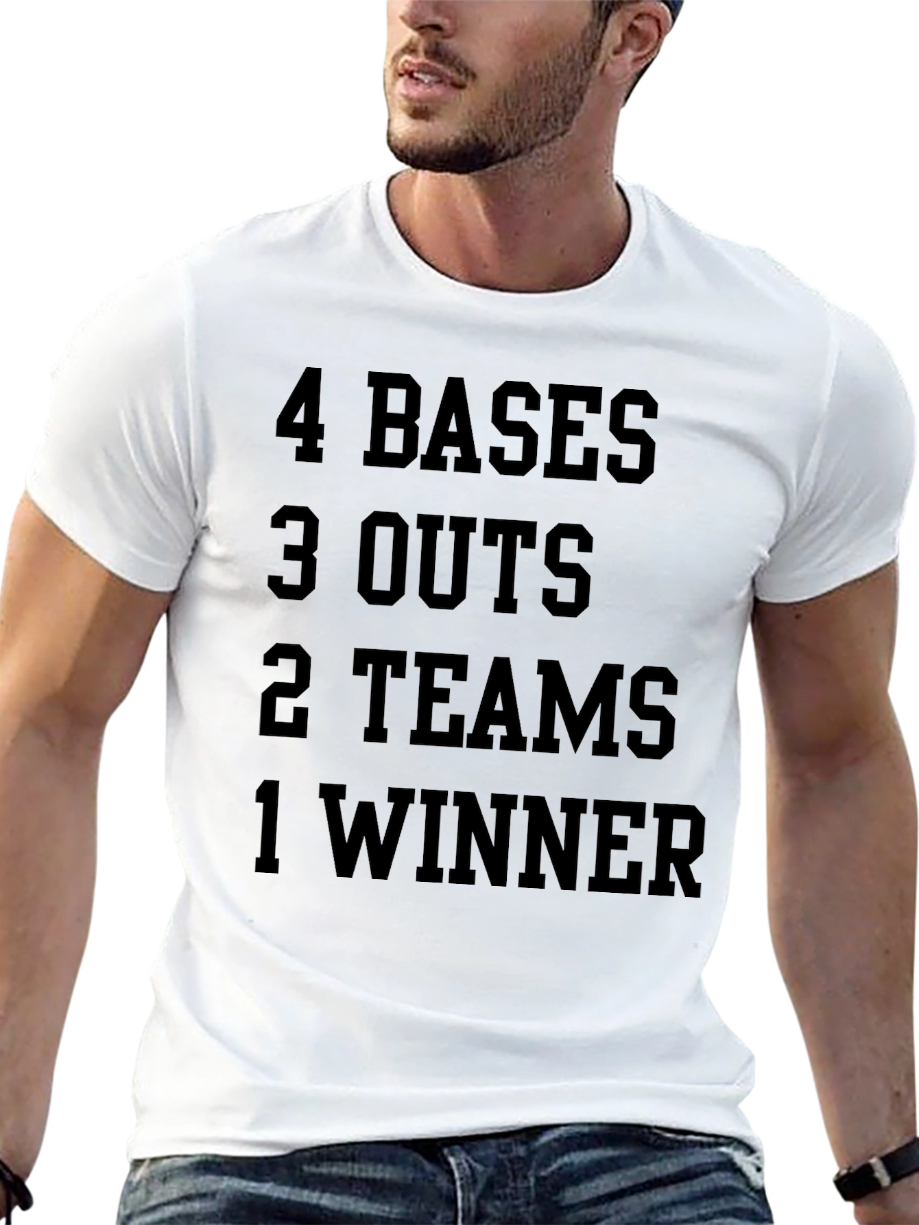 4 Bases 3 Outs Baseball T-Shirt