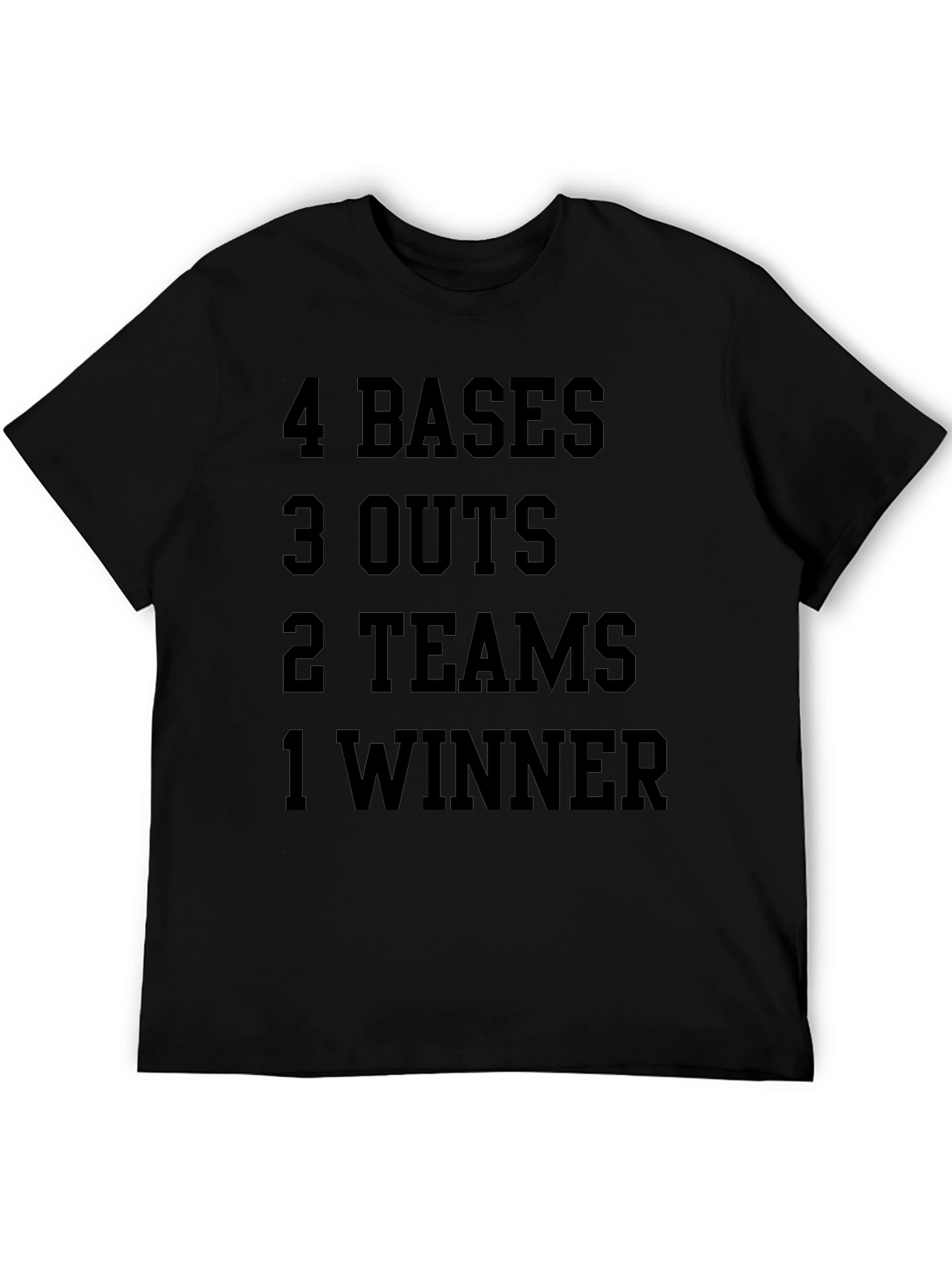4 Bases 3 Outs Baseball T-Shirt