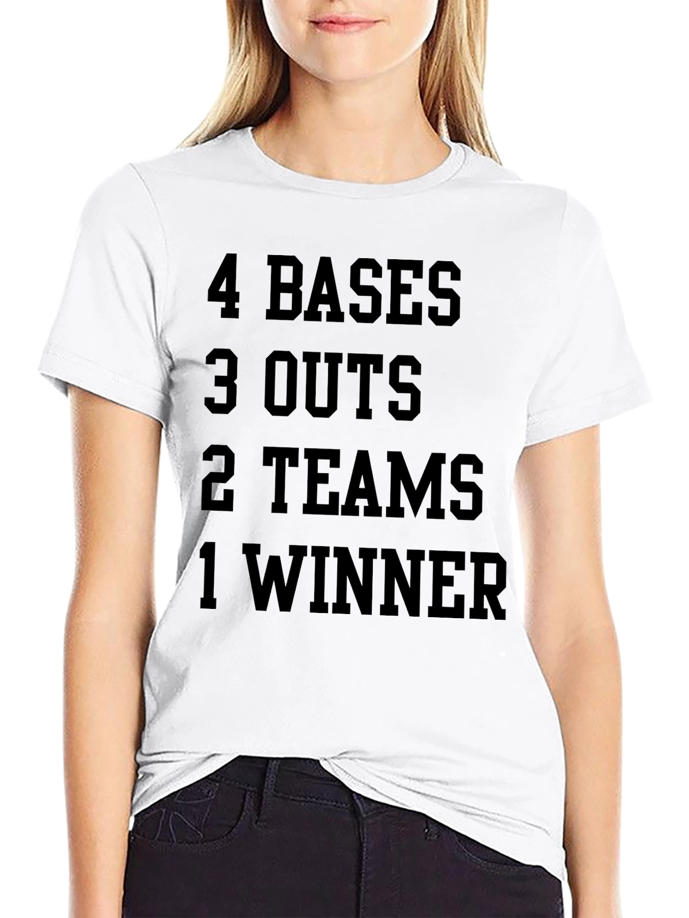 4 Bases 3 Outs Baseball T-Shirt