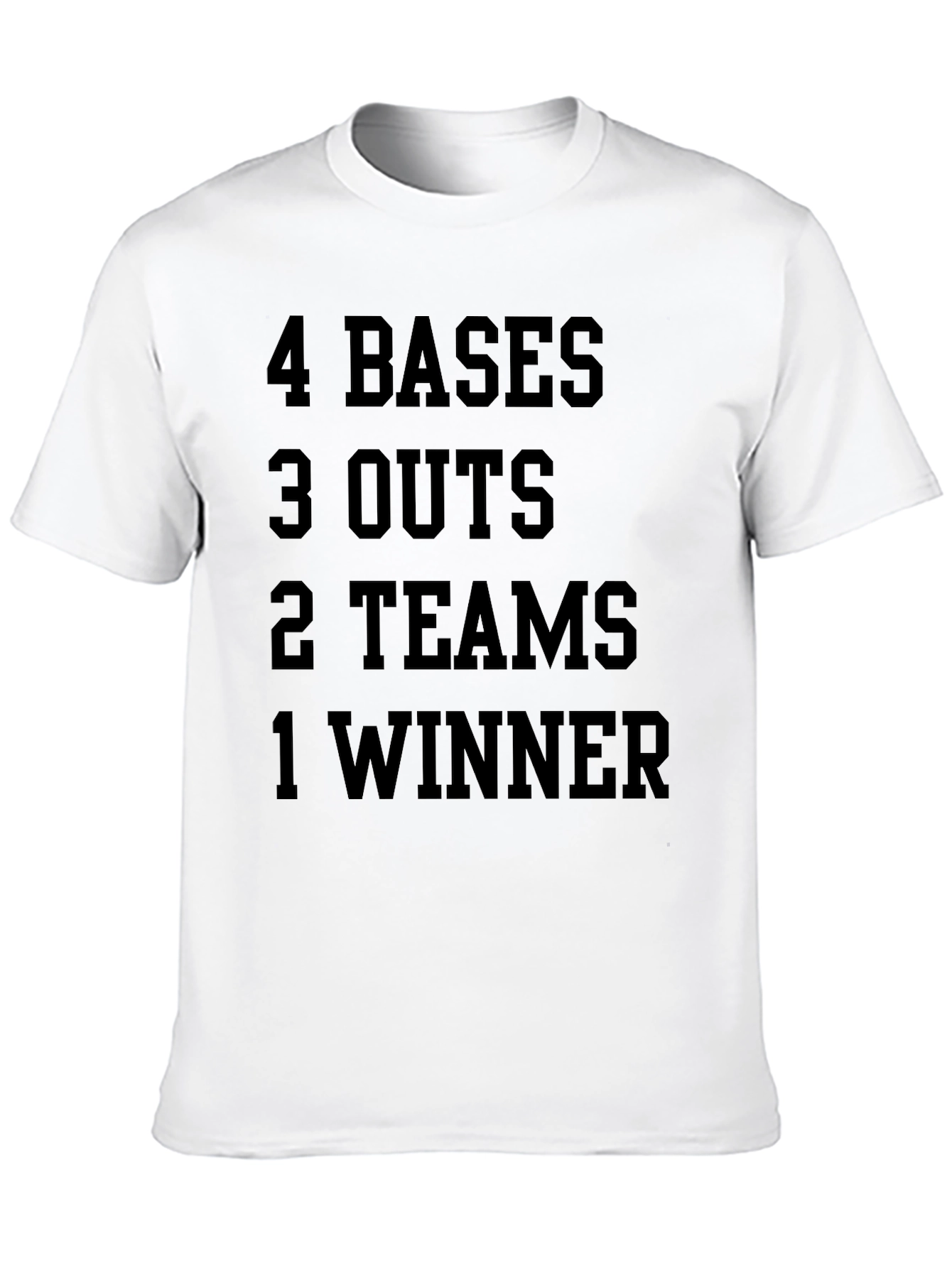 4 Bases 3 Outs Baseball T-Shirt