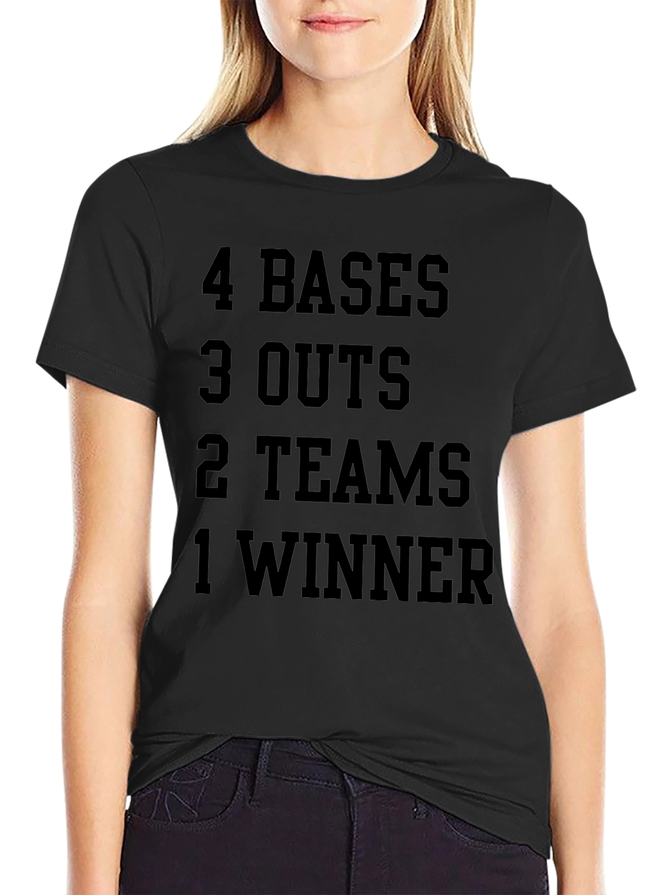 4 Bases 3 Outs Baseball T-Shirt