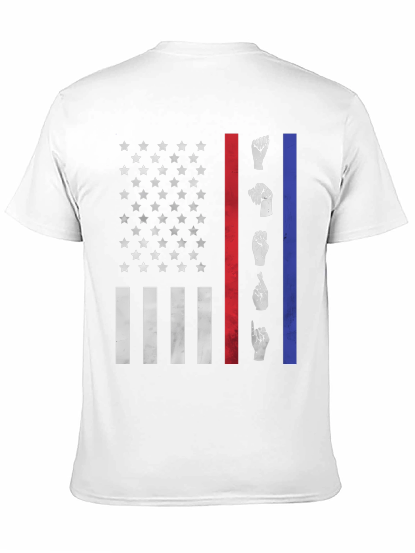 American Flag ASL Graphic T-Shirt