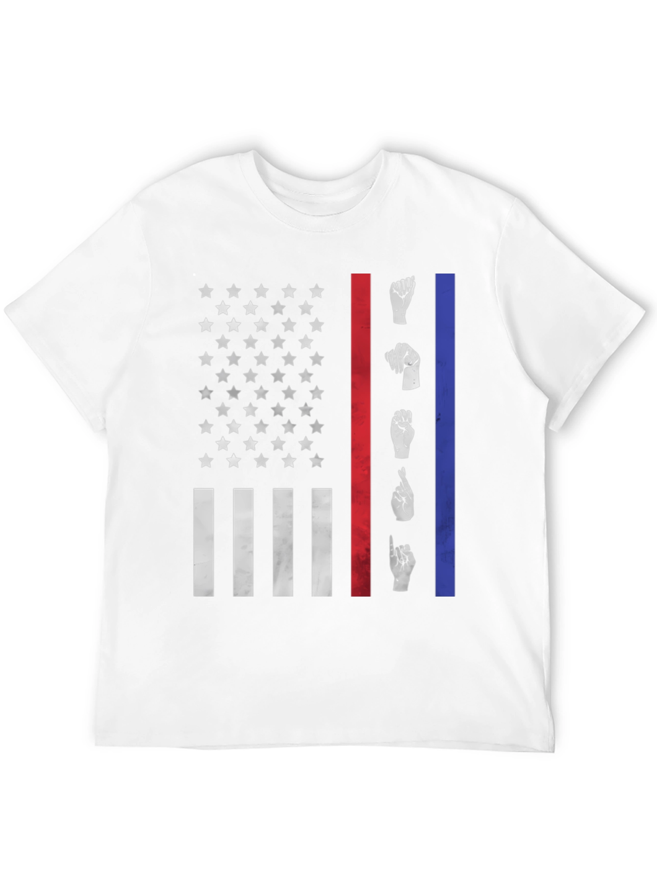 American Flag ASL Graphic T-Shirt