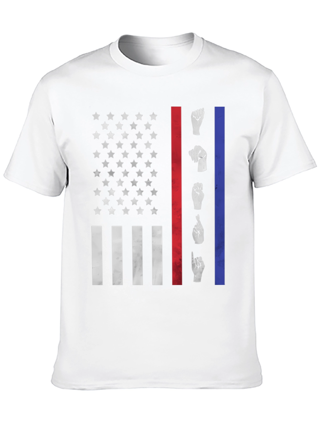 American Flag ASL Graphic T-Shirt
