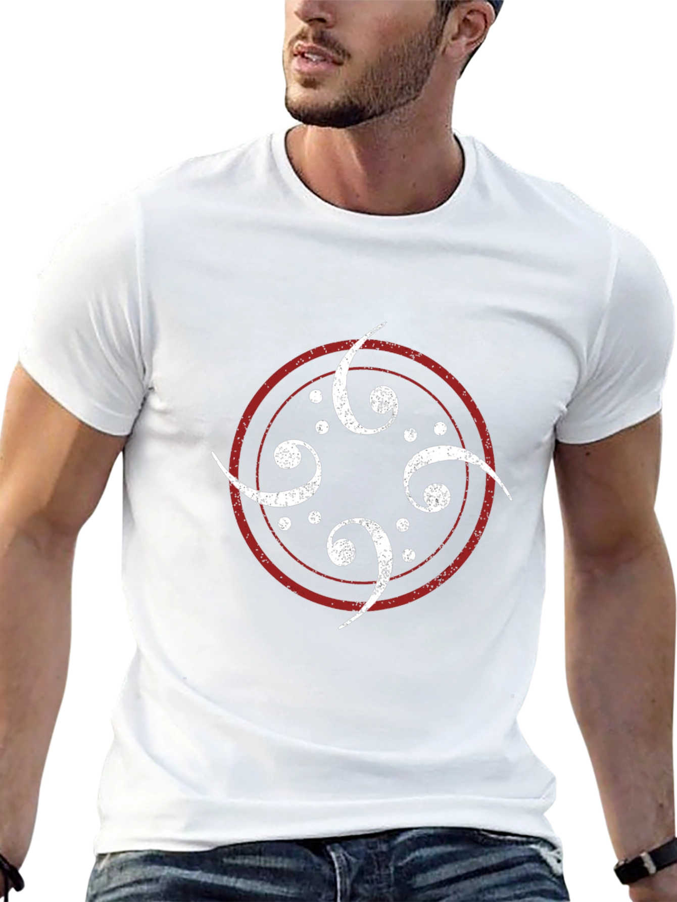 Abstract Symbol Graphic Tee - Black