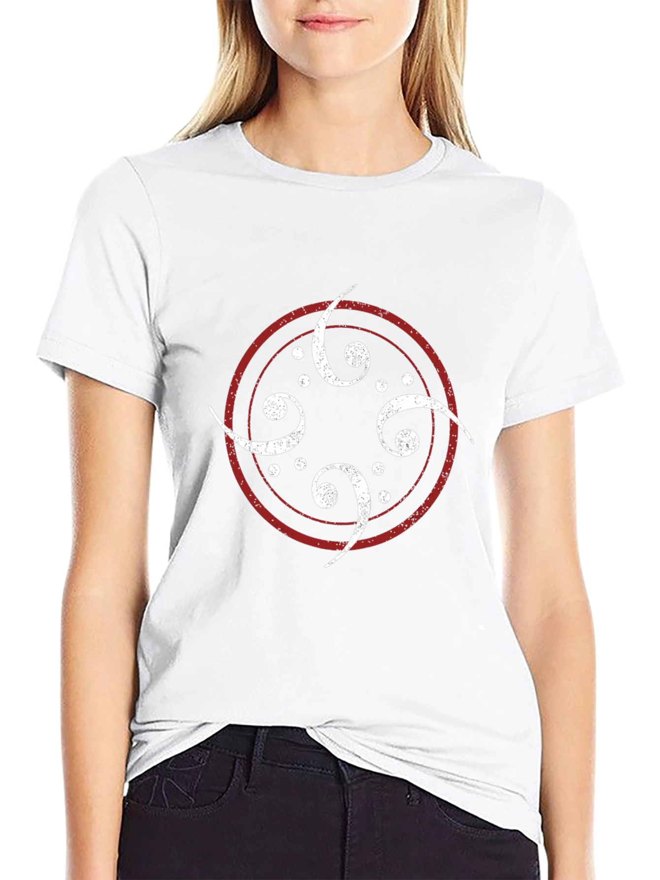 Abstract Symbol Graphic Tee - Black