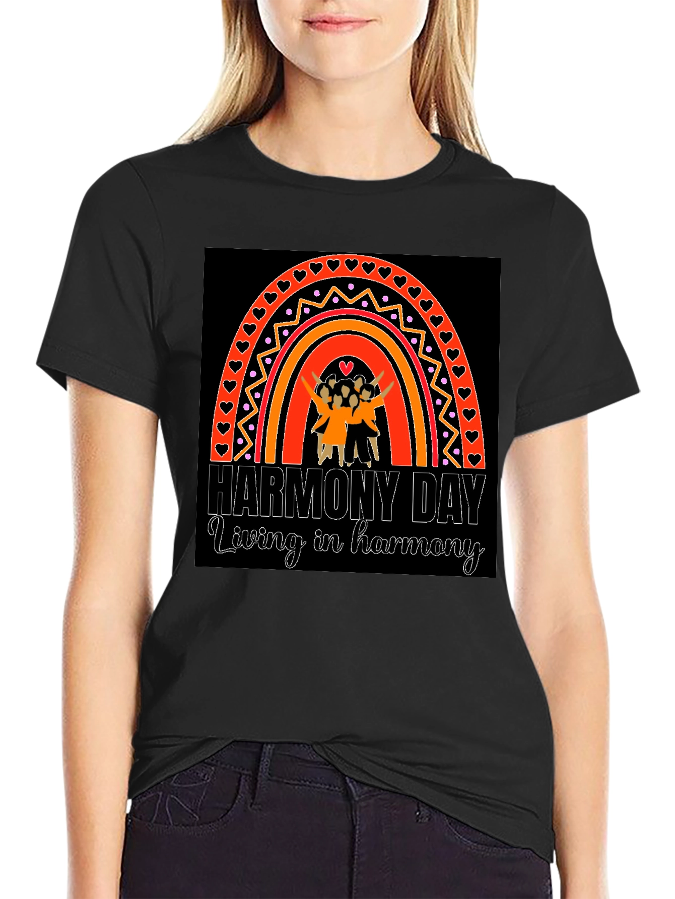 Harmony Day T-Shirt: Living in Harmony Design