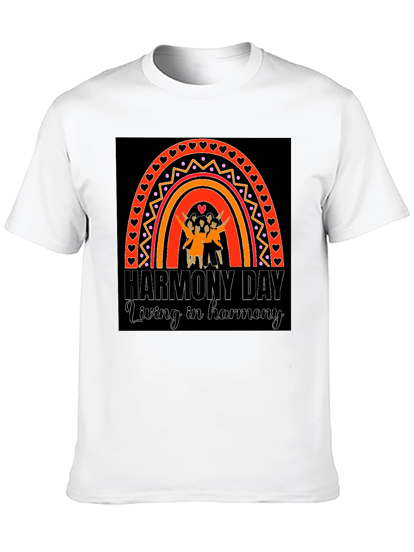 Harmony Day T-Shirt: Living in Harmony Design