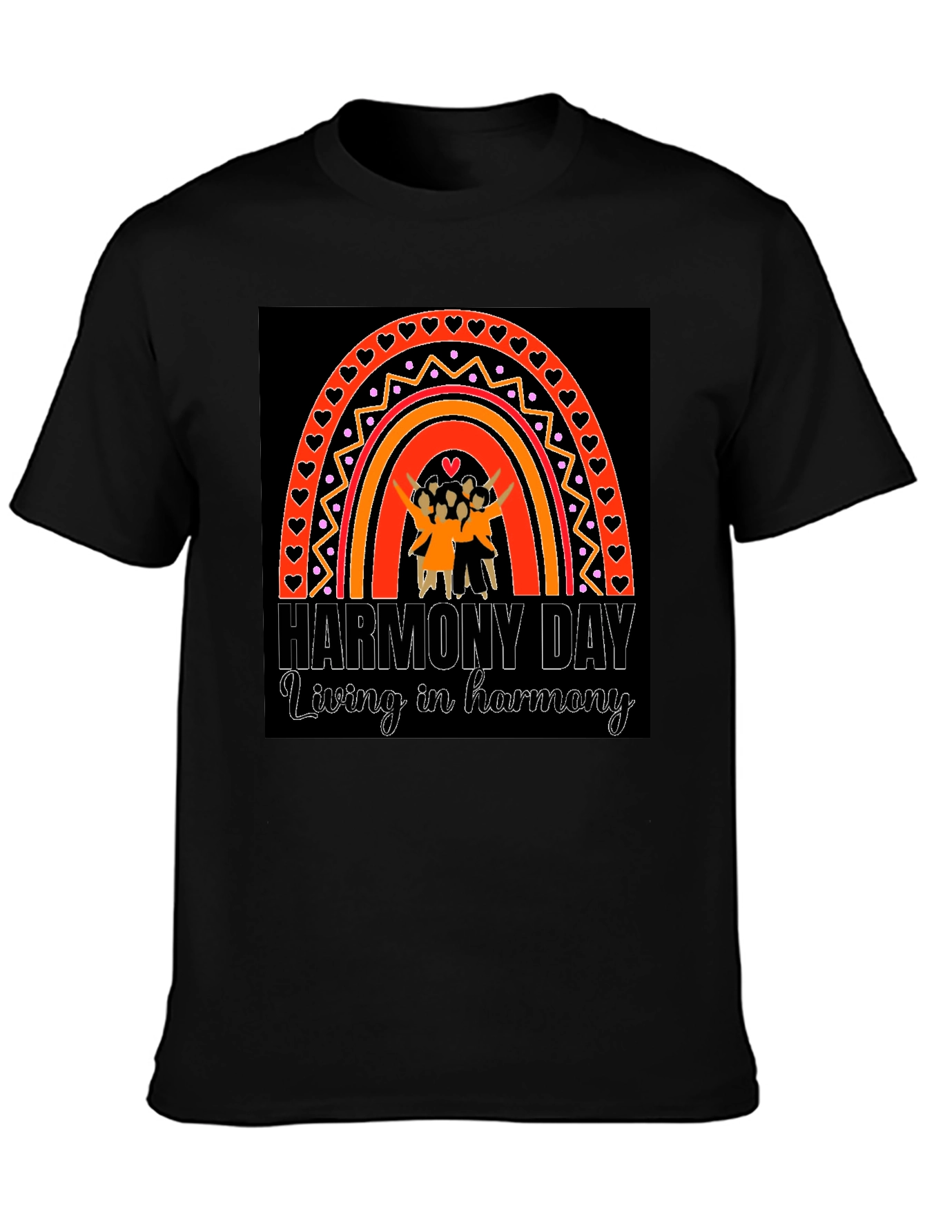 Harmony Day T-Shirt: Living in Harmony Design