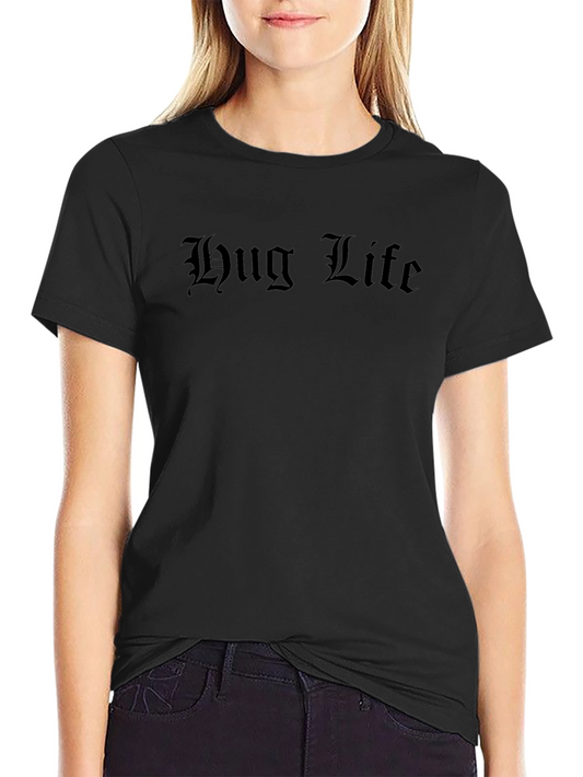 Hug Life Black Graphic Tee