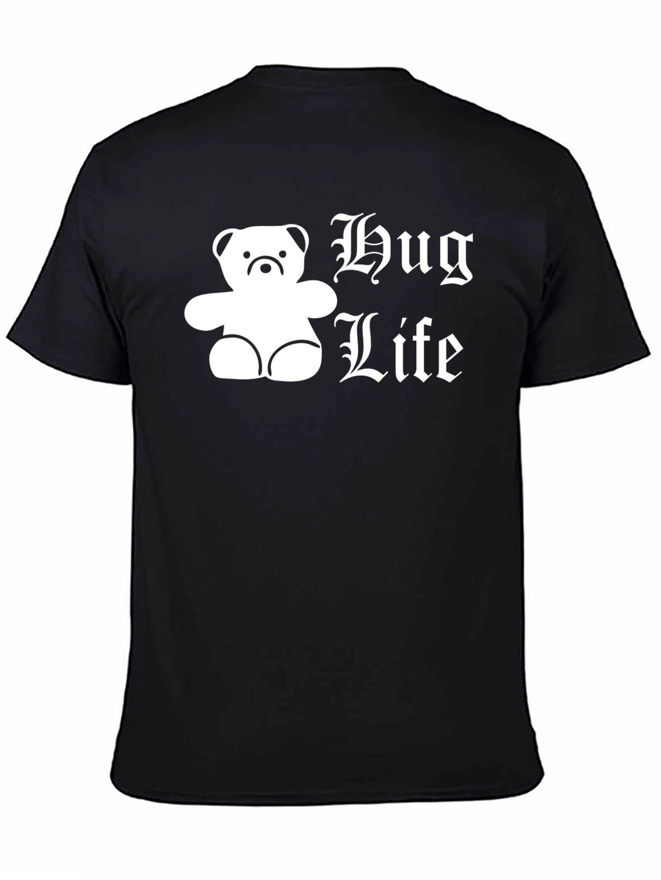 Hug Life T-Shirt - Black Bear Parody Tee