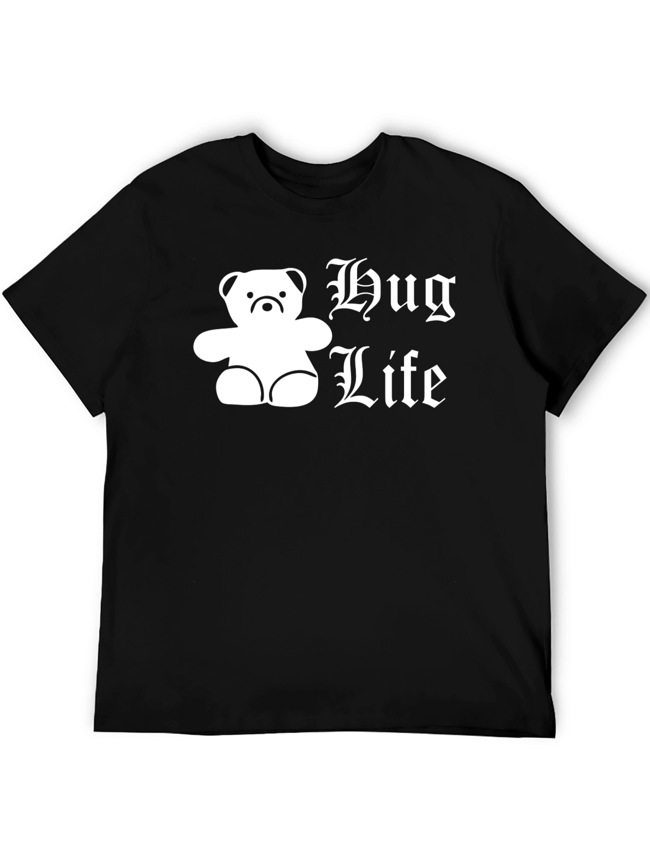 Hug Life T-Shirt - Black Bear Parody Tee