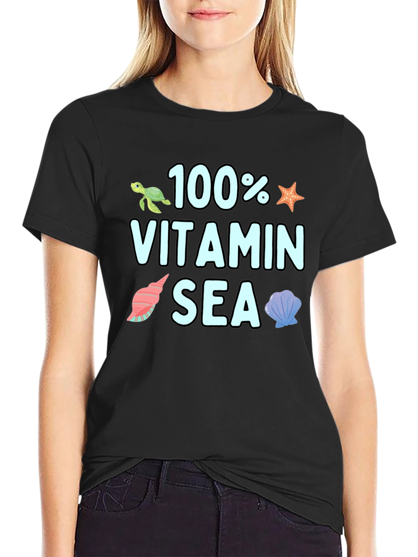 100% Vitamin Sea Graphic T-Shirt