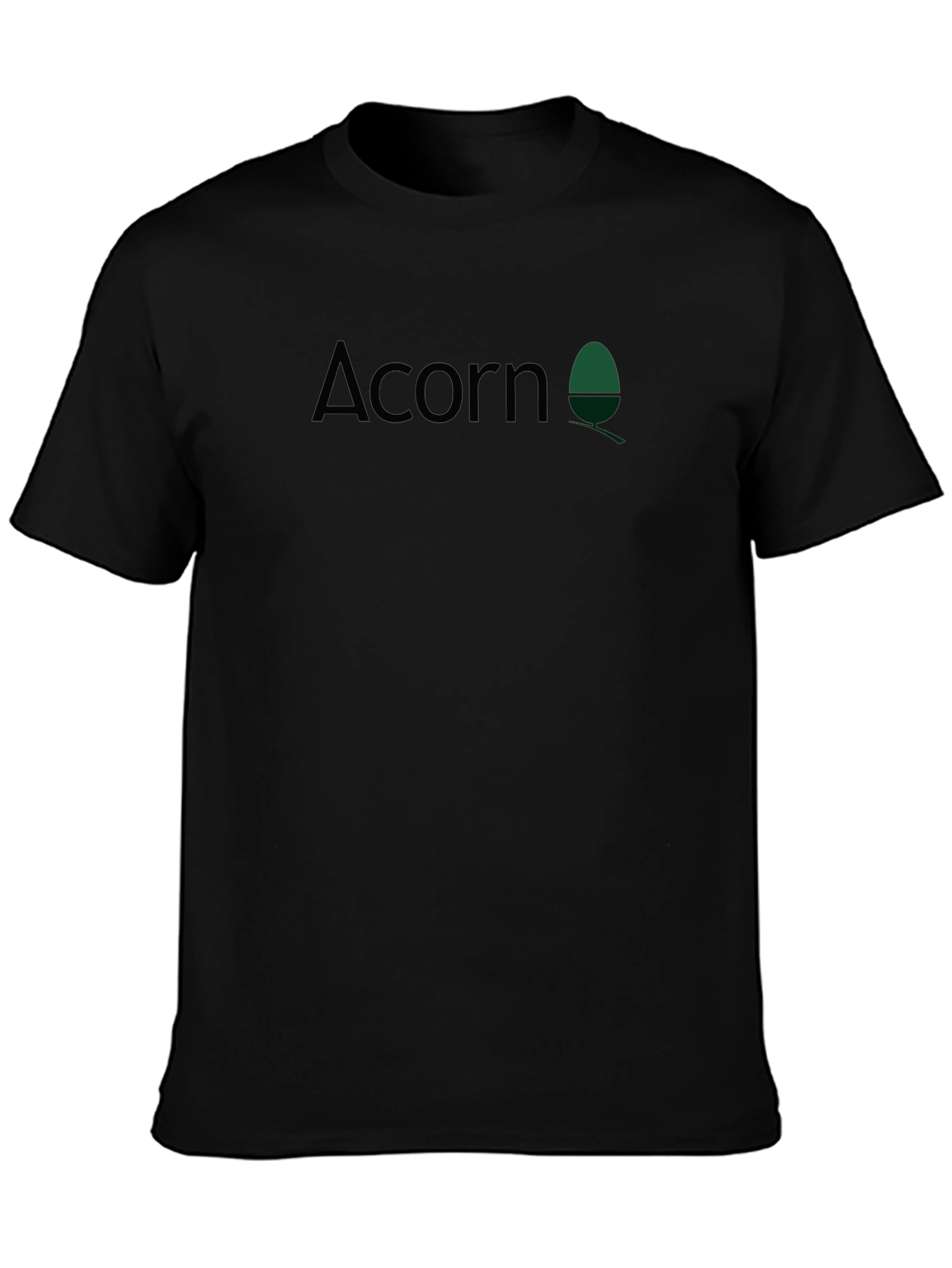 Acorn Graphic Print Black Tee