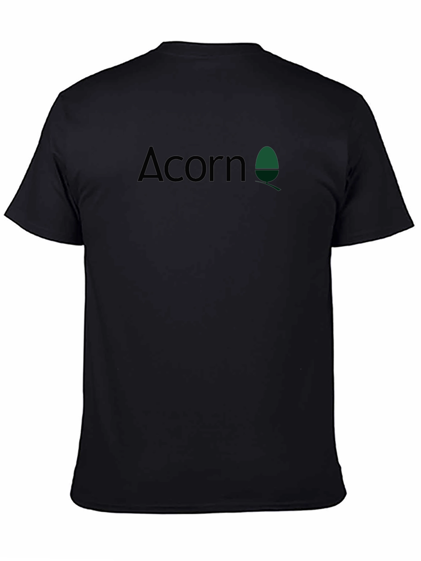 Acorn Graphic Print Black Tee