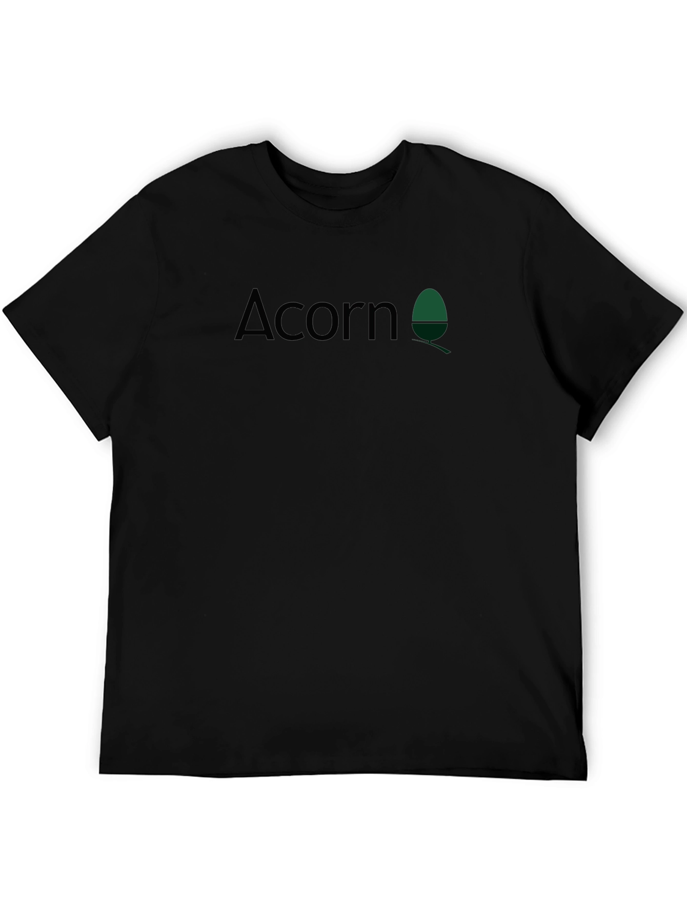 Acorn Graphic Print Black Tee