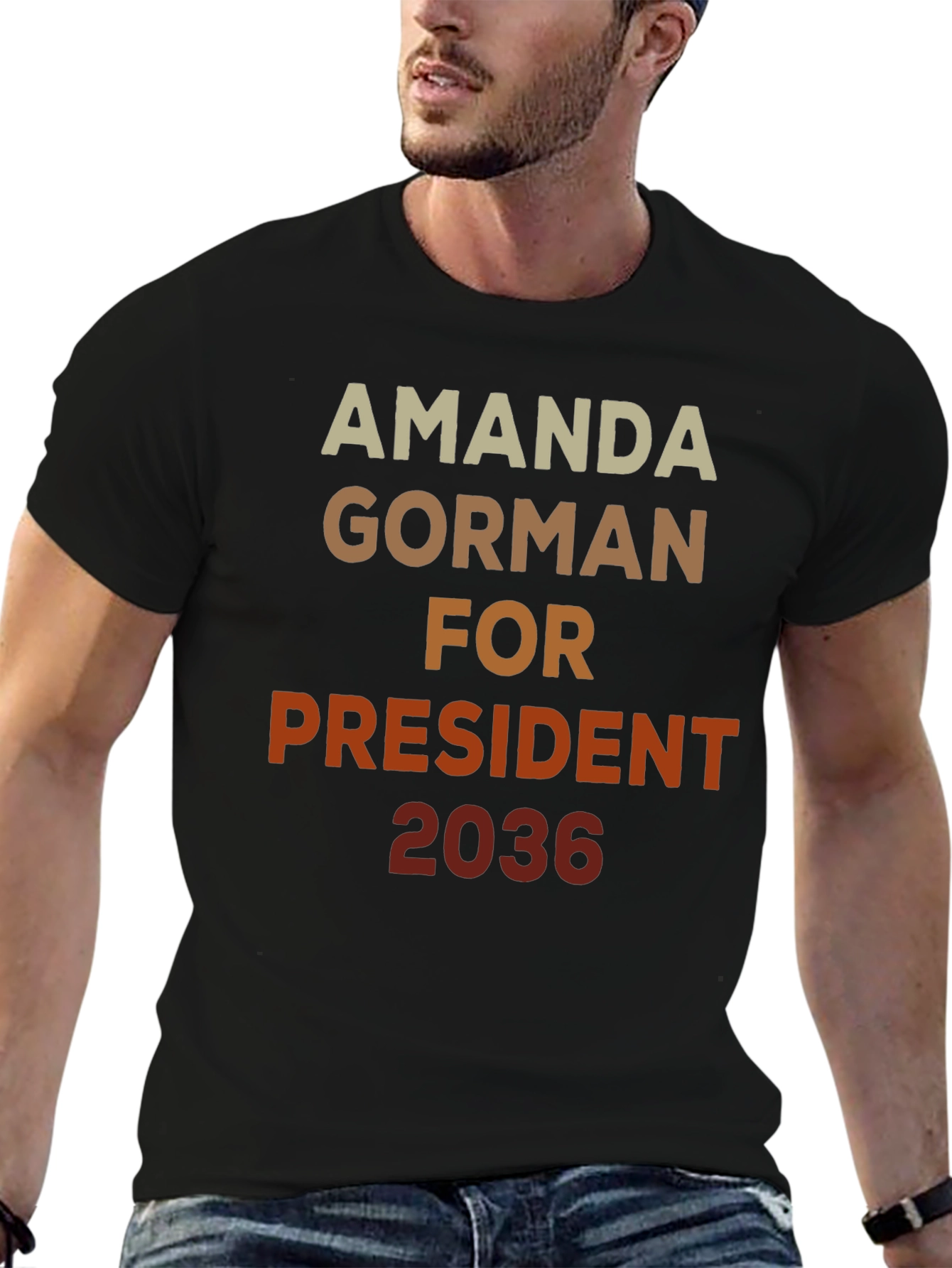 Amanda Gorman For President 2036 Black T-Shirt