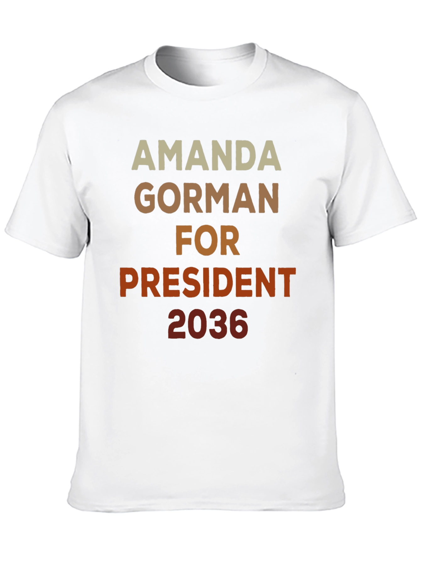 Amanda Gorman For President 2036 Black T-Shirt