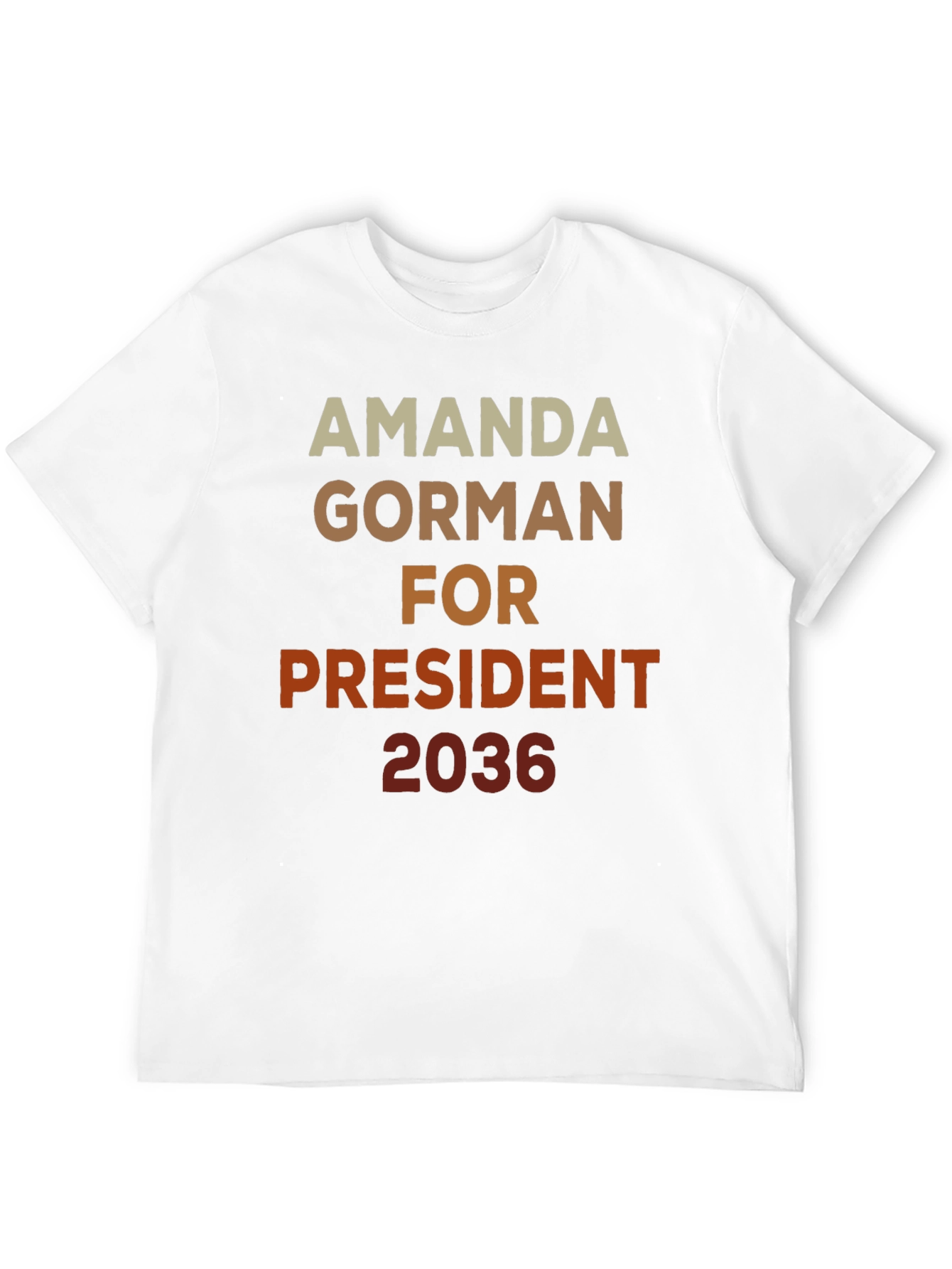 Amanda Gorman For President 2036 Black T-Shirt