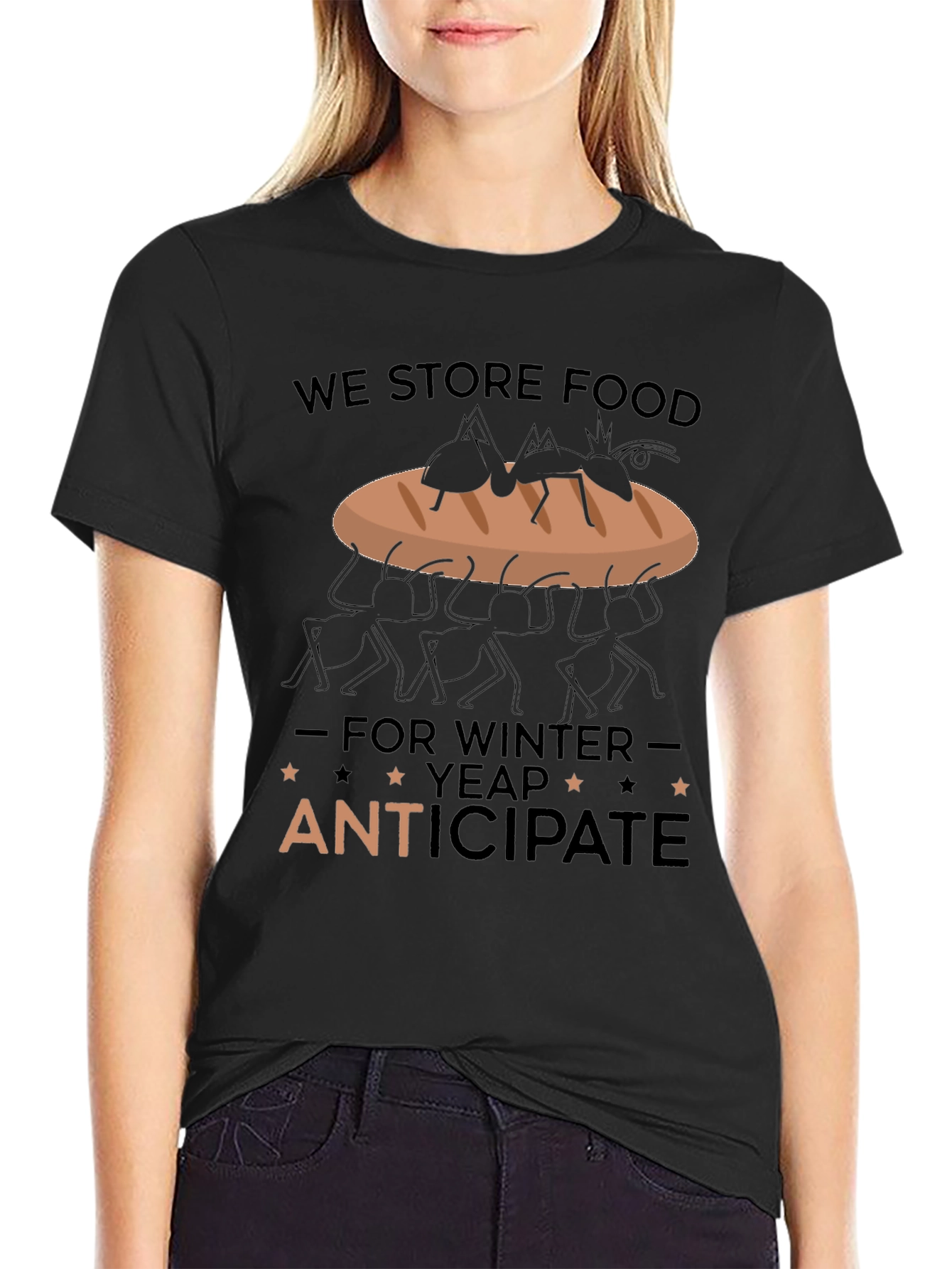 Ant Anticipate Funny Graphic Tee