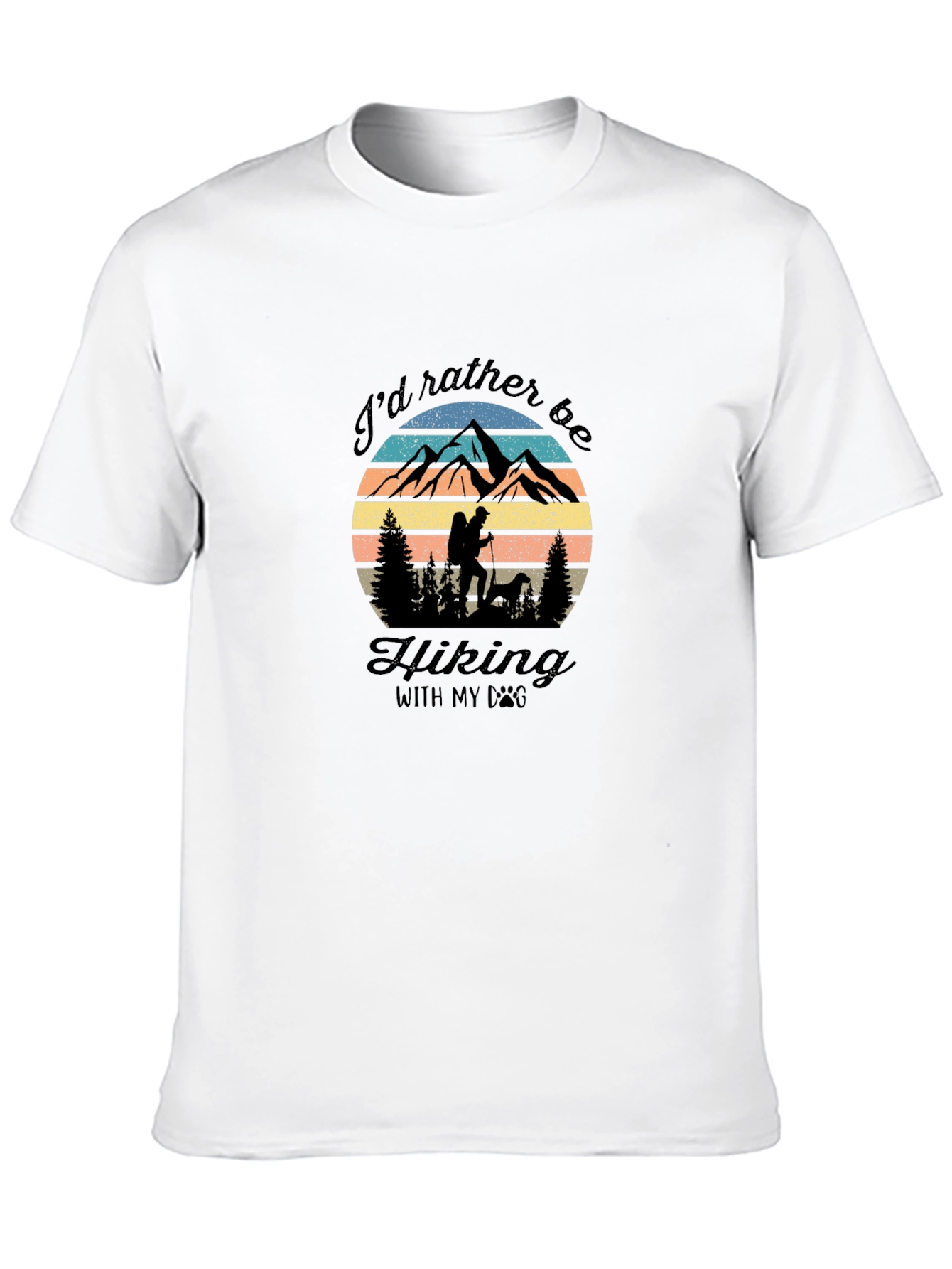 Hiking with Dog Graphic Tee