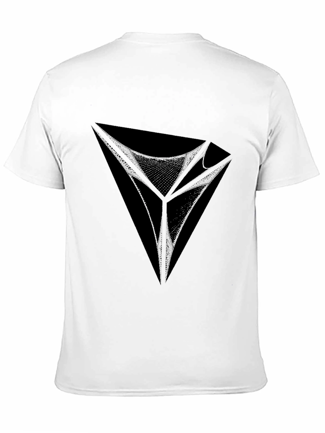 Abstract Geometric Graphic Tee - Modern Design Shirt