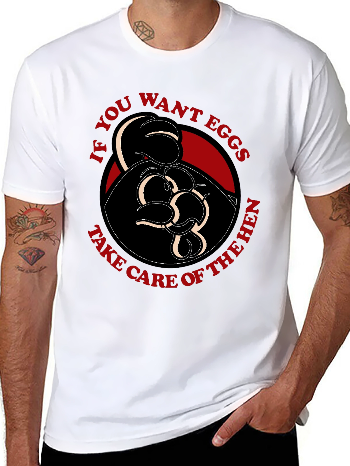 Hen Graphic T-Shirt - If you want eggs
