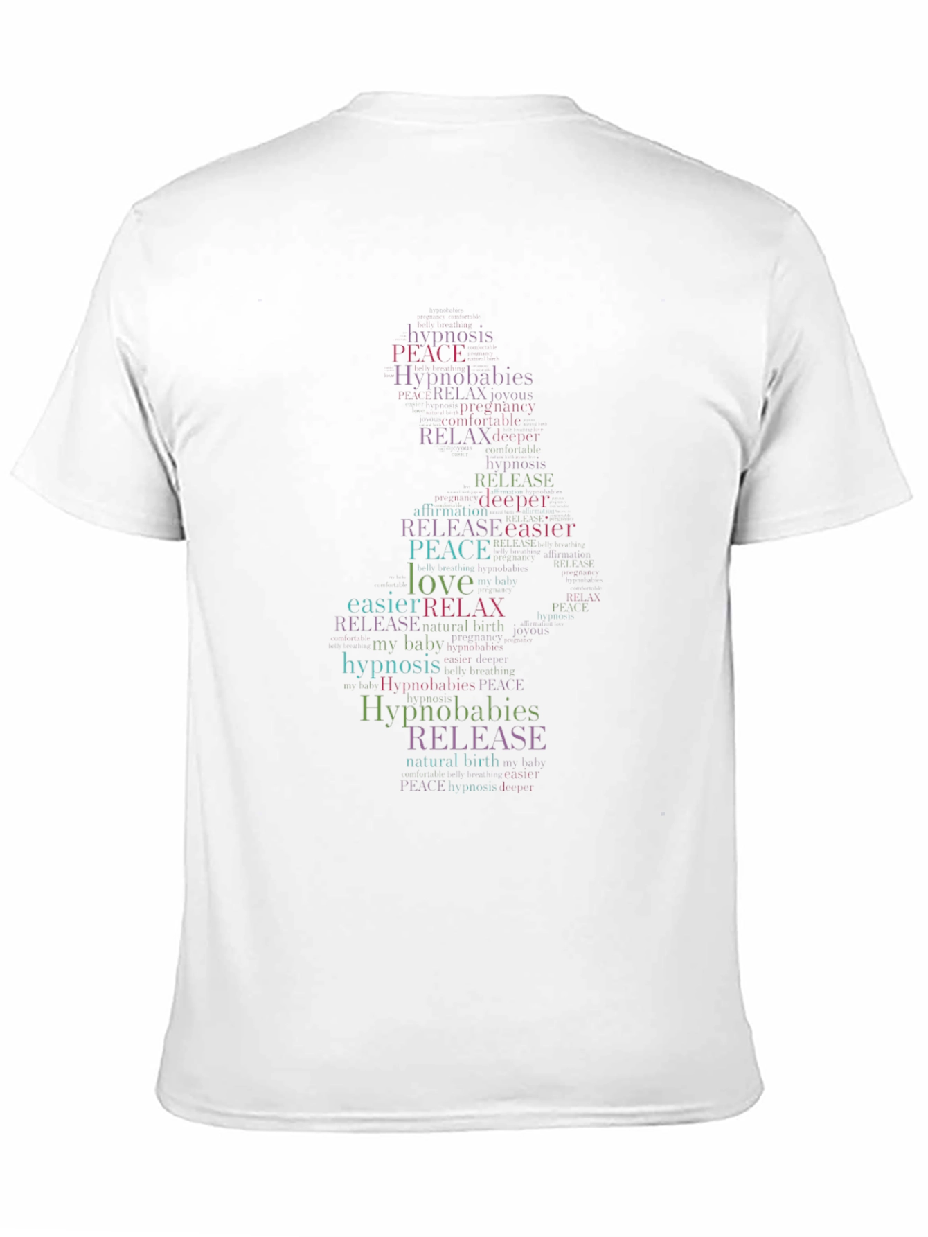 Hypnobabies Word Art Black T-Shirt
