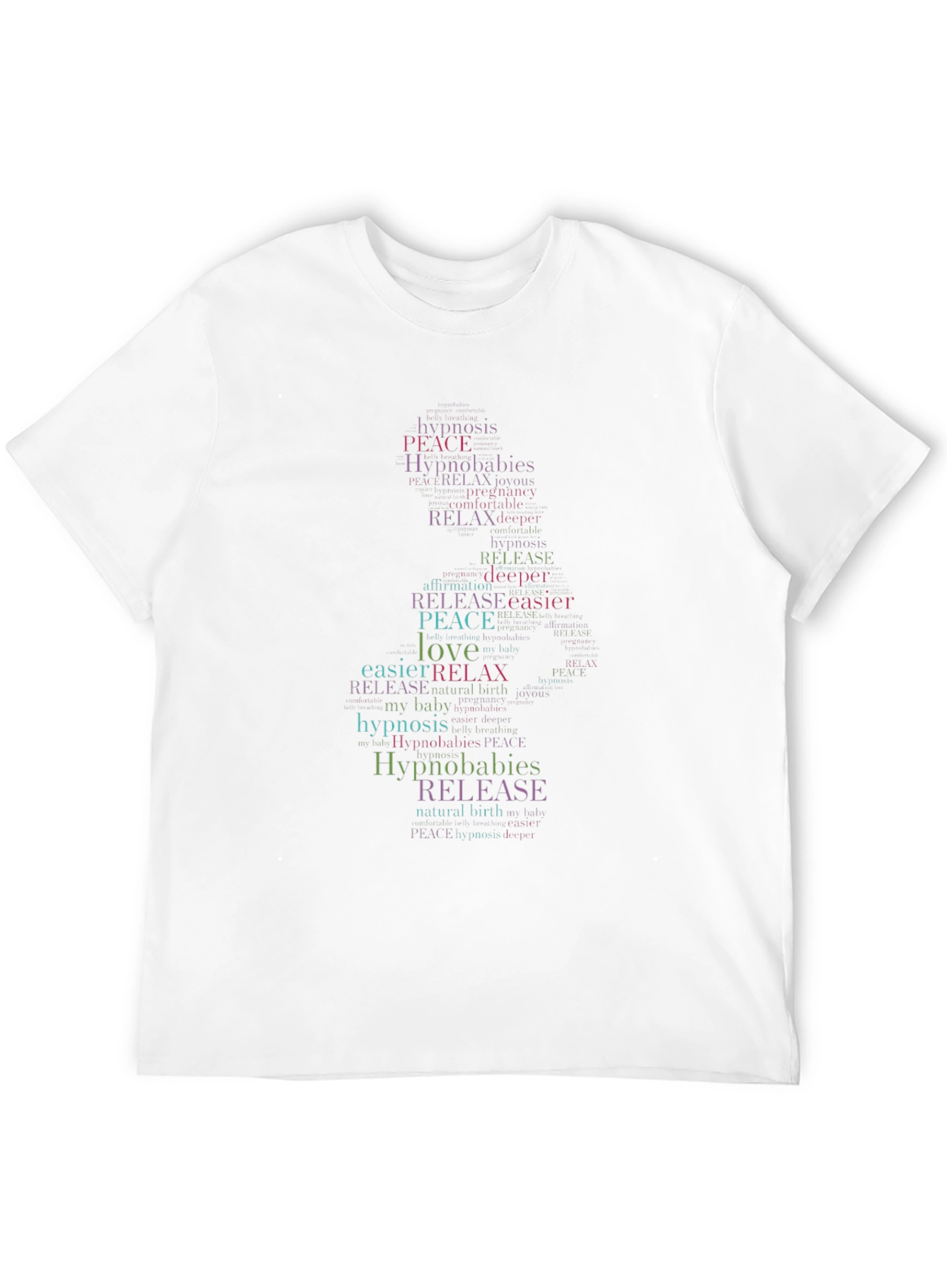 Hypnobabies Word Art Black T-Shirt