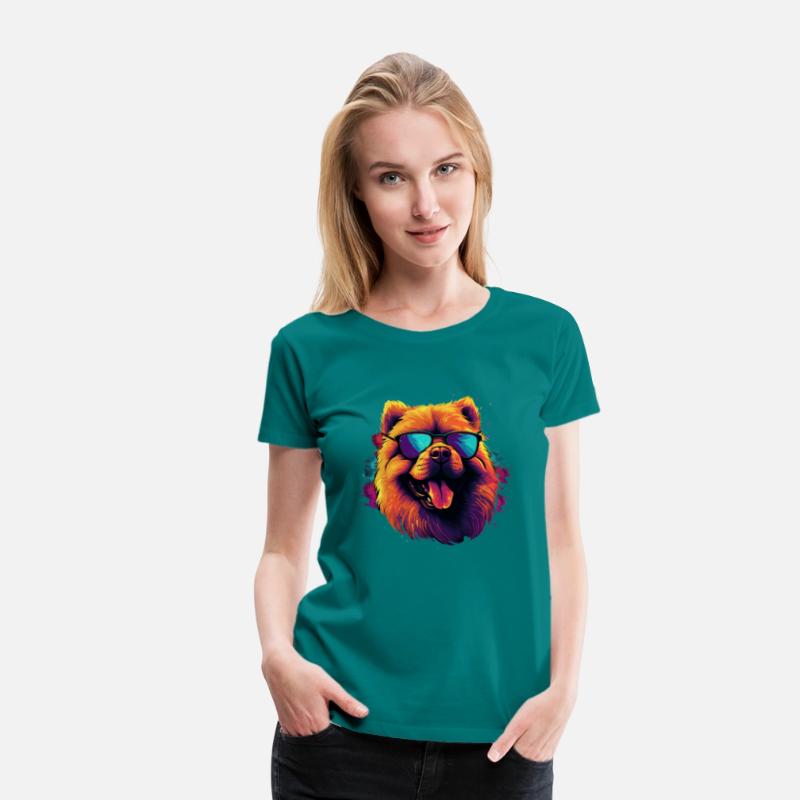 Retro Wave Chow Chow Dog Shirt