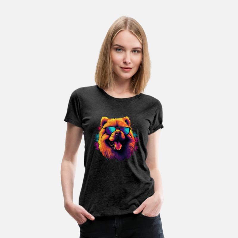 Retro Wave Chow Chow Dog Shirt