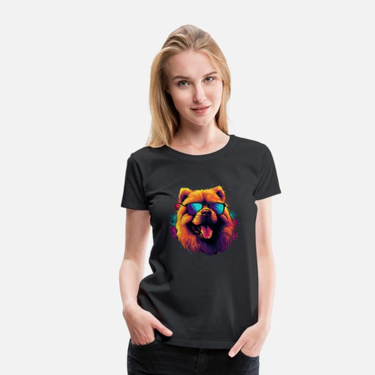 Retro Wave Chow Chow Dog Shirt