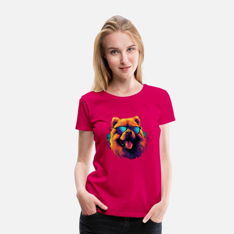Retro Wave Chow Chow Dog Shirt