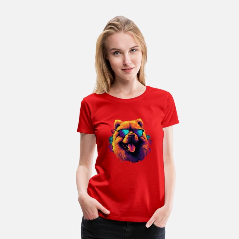 Retro Wave Chow Chow Dog Shirt