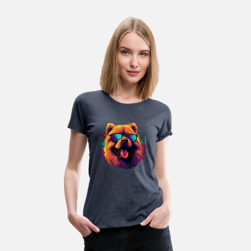 Retro Wave Chow Chow Dog Shirt