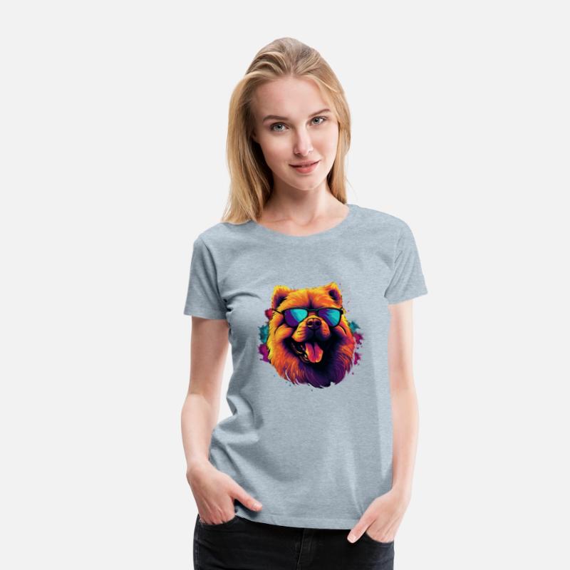 Retro Wave Chow Chow Dog Shirt