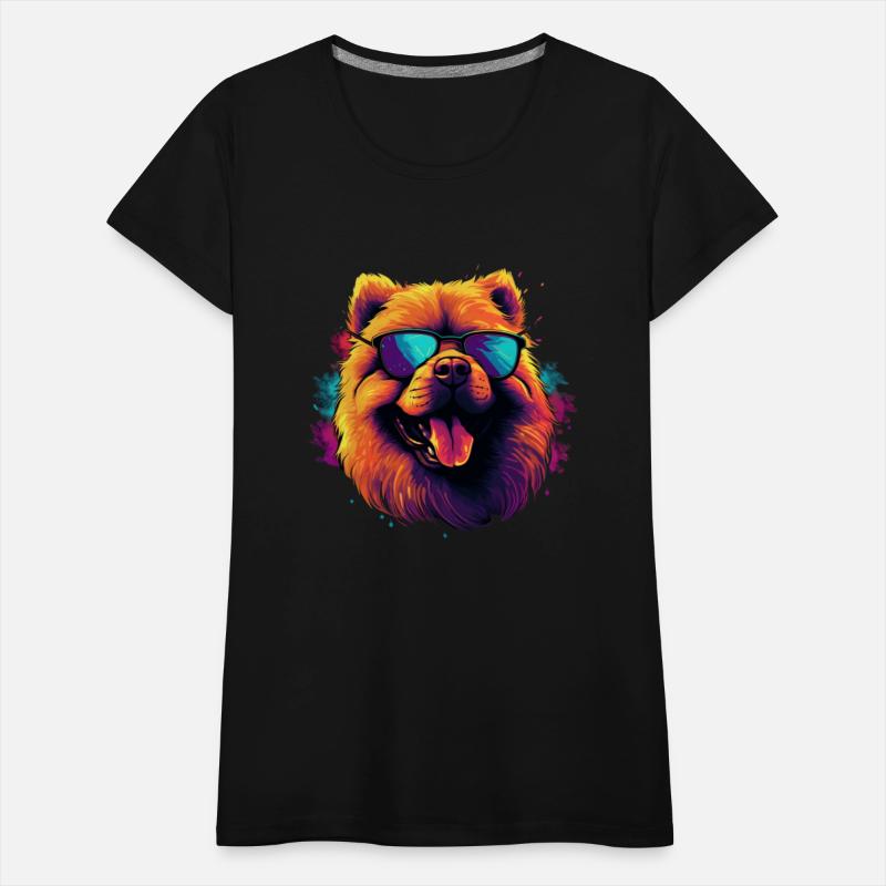 Retro Wave Chow Chow Dog Shirt