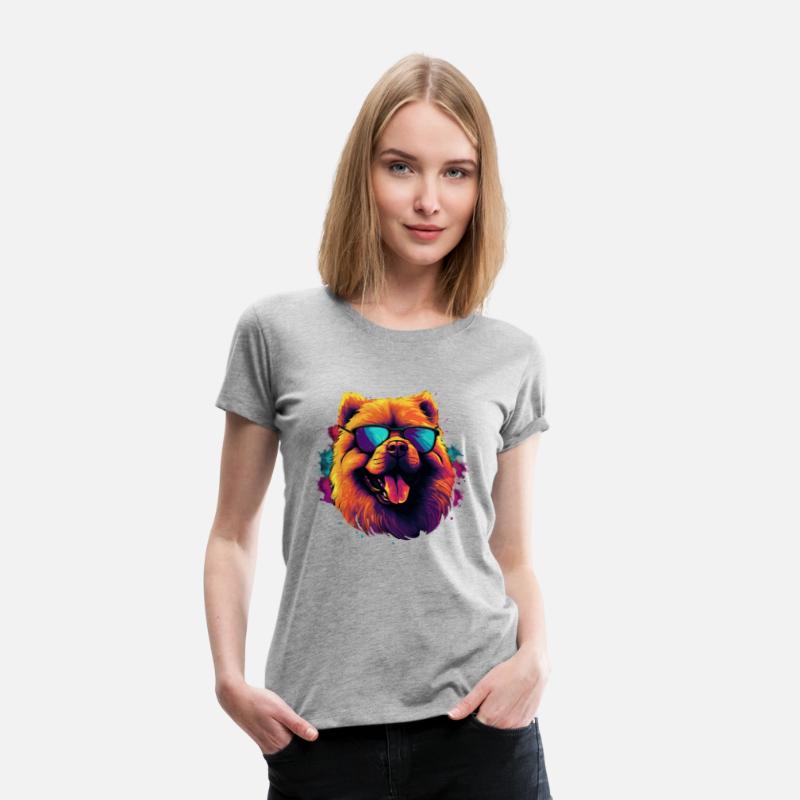Retro Wave Chow Chow Dog Shirt