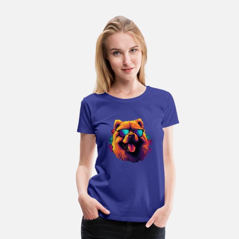 Retro Wave Chow Chow Dog Shirt