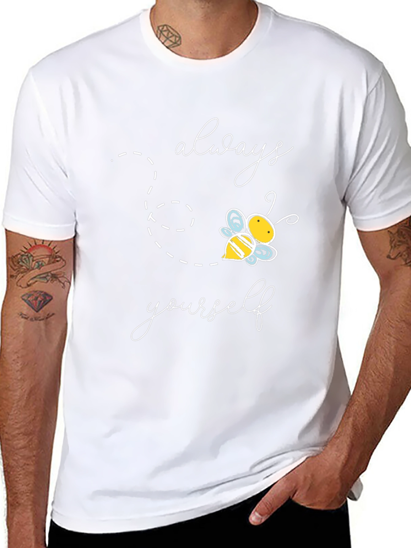 Always Bee Yourself Graphic Tee - Black
