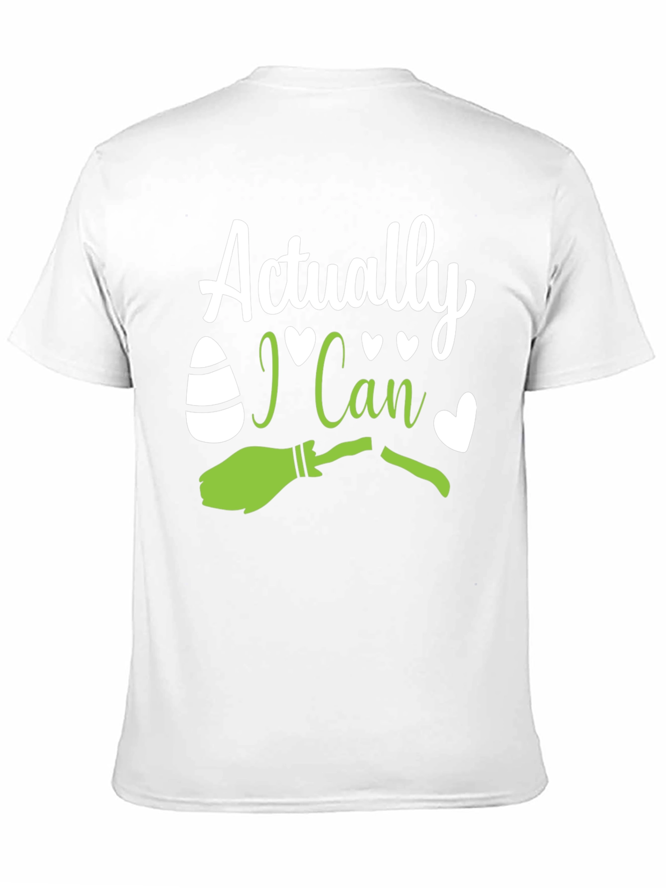 Actually I Can - Witch Broom Halloween T-Shirt