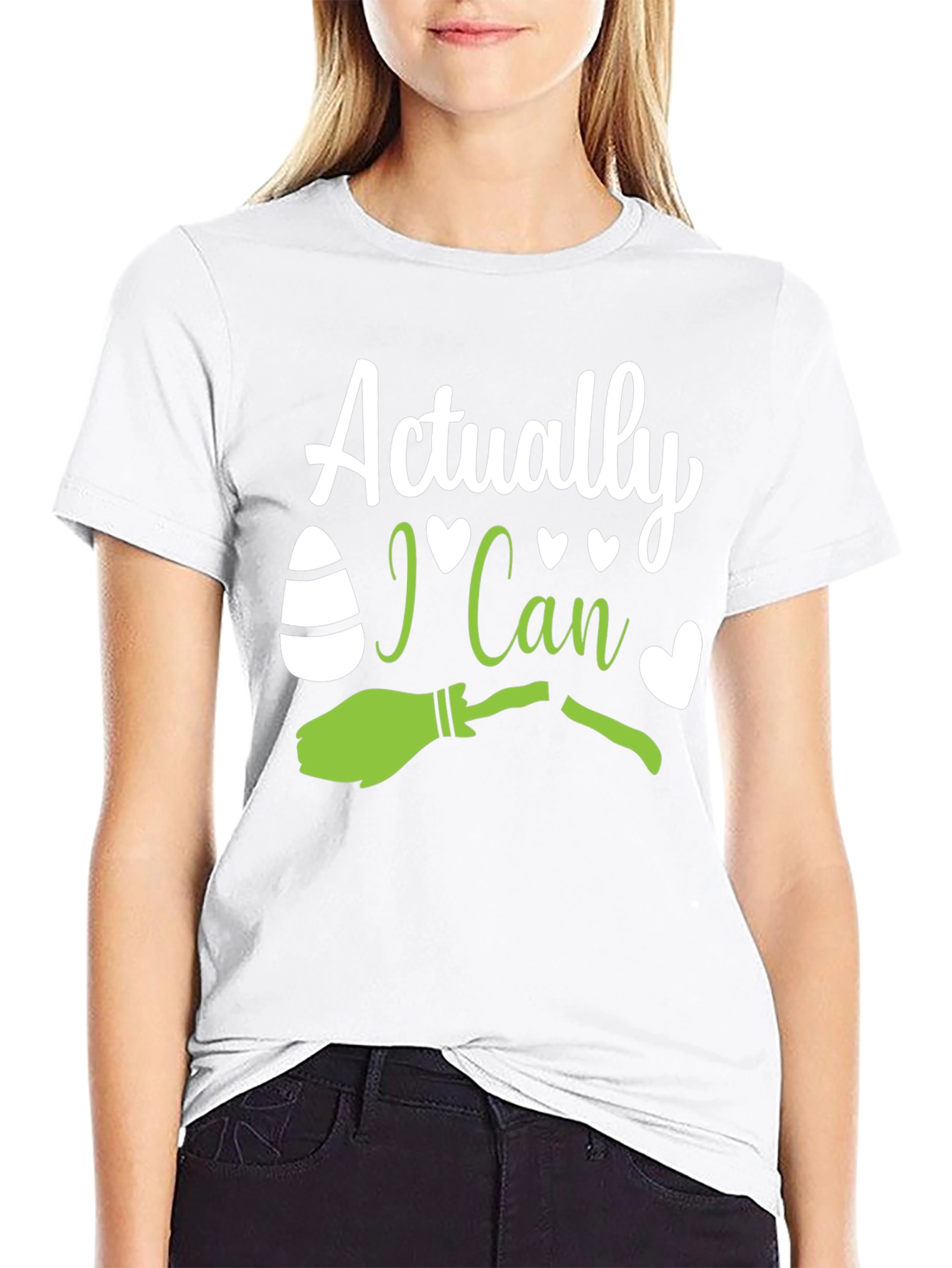 Actually I Can - Witch Broom Halloween T-Shirt