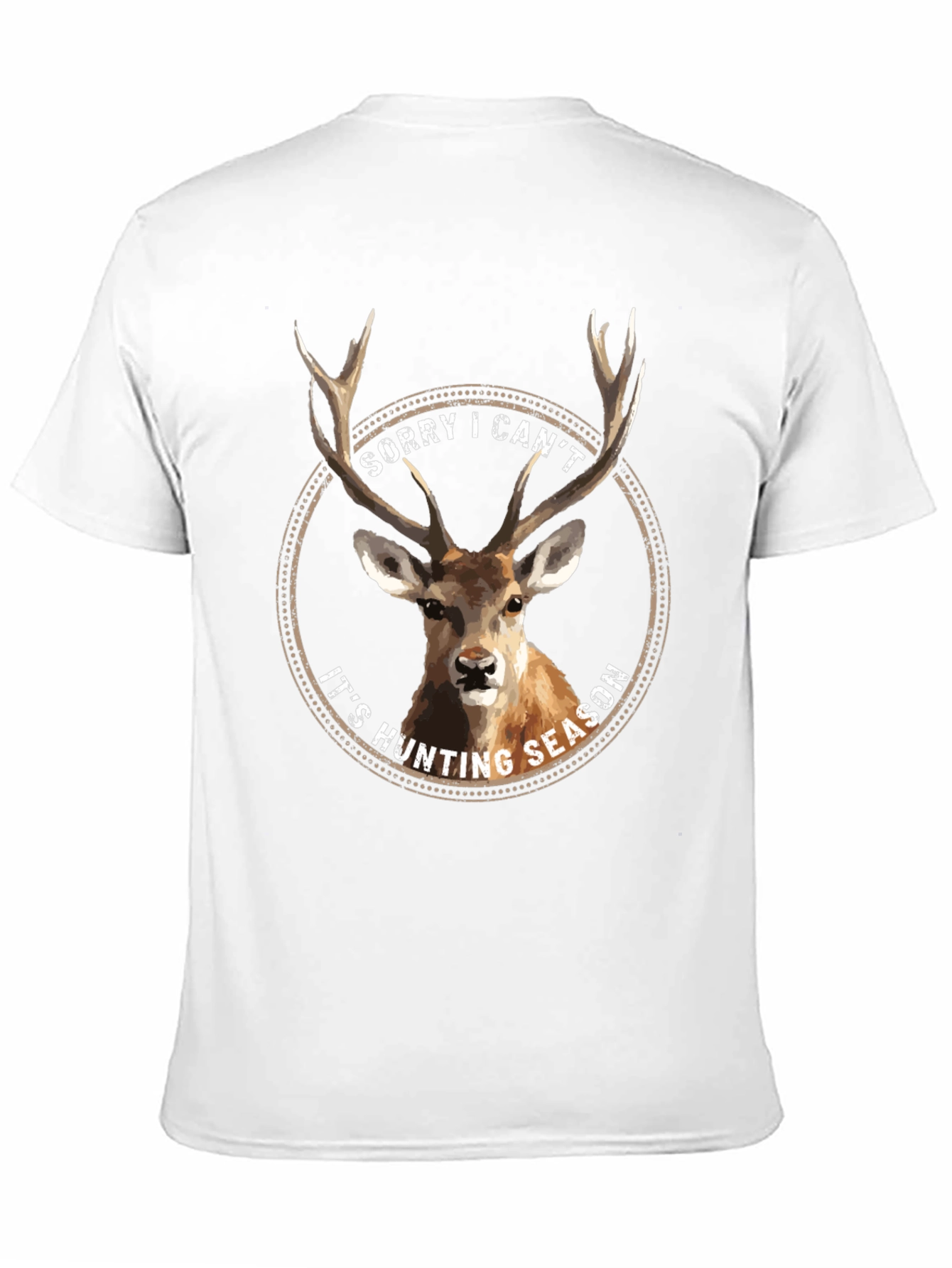 Hunting Season Deer Graphic Tee - Black Casual T-Shirt