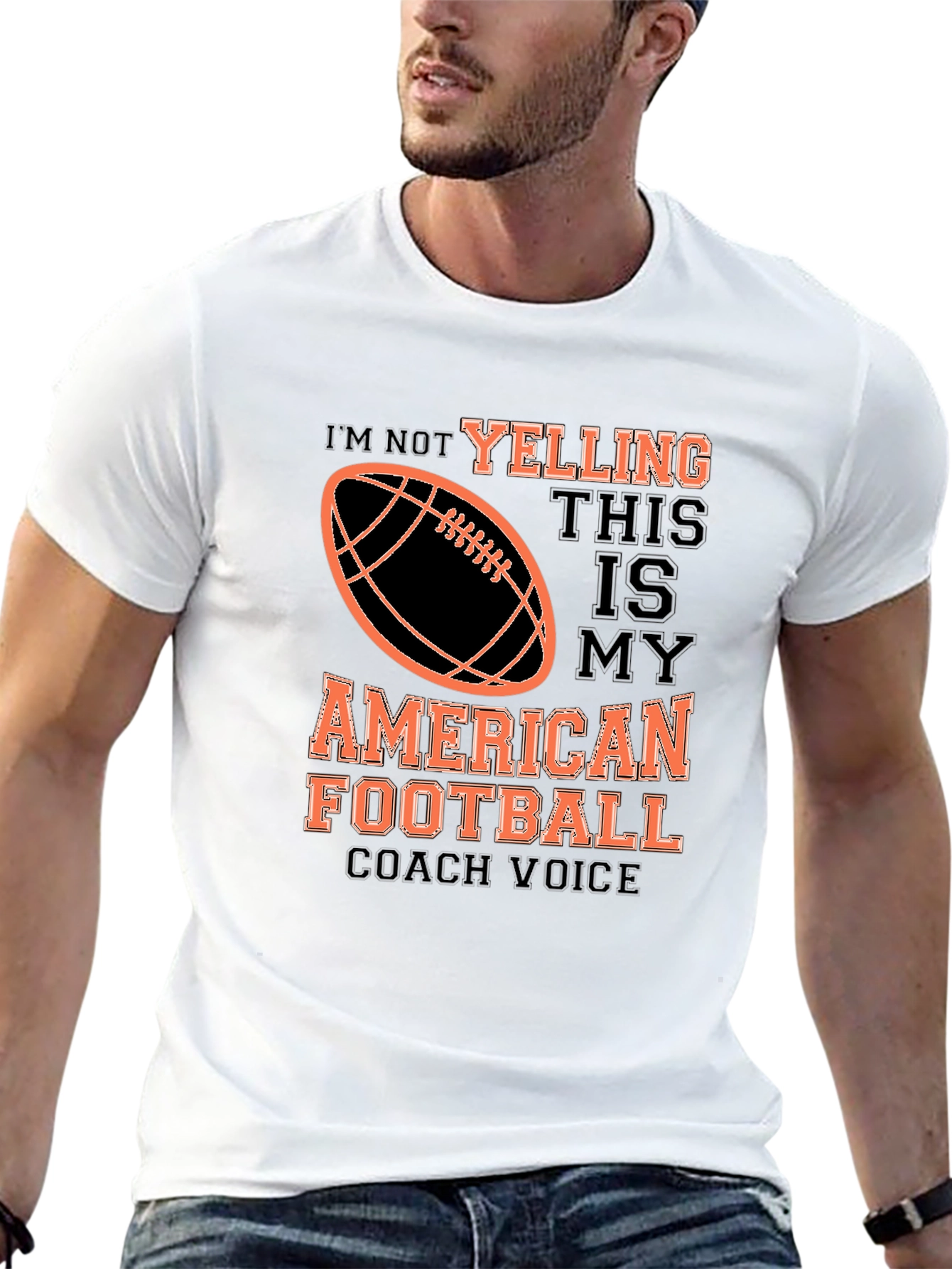 American Football Coach Voice Graphic Tee